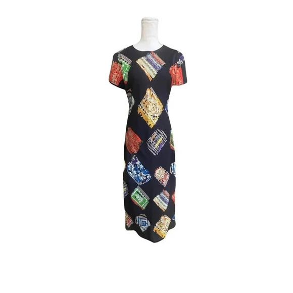 Vintage Pg Collection By Ginger Bort Women Multicolor Round Neck Maxi Dress - Picture 1 of 10